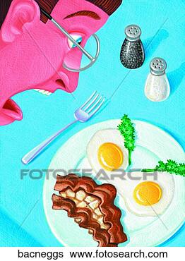 Stock Illustration - bacon and eggs. 
fotosearch - search 
clipart, illustration, 
drawings and vector 
eps graphics images