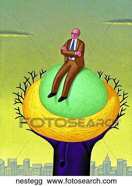 Clip Art - nest egg. fotosearch 
- search clipart, 
illustration, 
drawings and vector 
eps graphics images