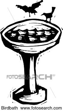 Clipart - bird bath. fotosearch 
- search clipart, 
illustration, 
drawings and vector 
eps graphics images