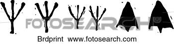 Clip Art - bird prints. fotosearch 
- search clipart, 
illustration, 
drawings and vector 
eps graphics images
