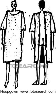 Clipart - hospital gown. 
fotosearch - search 
clipart, illustration, 
drawings and vector 
eps graphics images