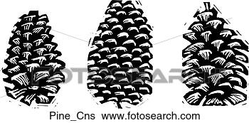 Clip Art - pine cones. fotosearch 
- search clipart, 
illustration, 
drawings and vector 
eps graphics images