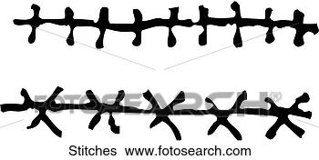 Clip Art - stitches. fotosearch 
- search clipart, 
illustration, 
drawings and vector 
eps graphics images
