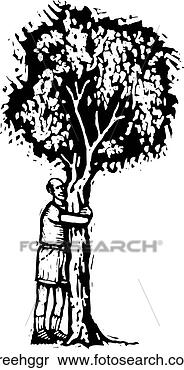 Clipart - tree hugger. fotosearch 
- search clipart, 
illustration, 
drawings and vector 
eps graphics images