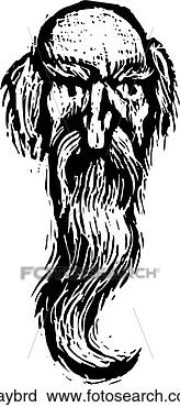 Clipart of Gray Beard graybrd - Search Clip Art, Illustration Murals ...