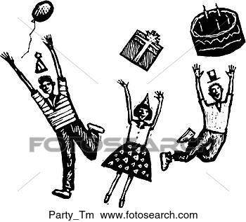 Clipart - party time. fotosearch 
- search clipart, 
illustration, 
drawings and vector 
eps graphics images