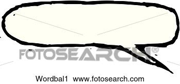 Clipart - word balloon 1. 
fotosearch - search 
clipart, illustration, 
drawings and vector 
eps graphics images