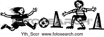 Clipart - youth soccer. 
fotosearch - search 
clipart, illustration, 
drawings and vector 
eps graphics images