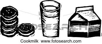 Clipart - cookies & milk. 
fotosearch - search 
clipart, illustration, 
drawings and vector 
eps graphics images