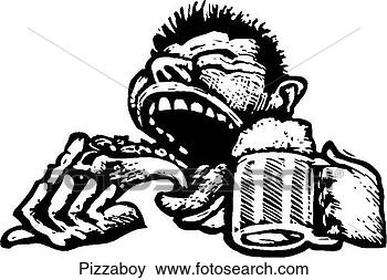 Clip Art - pizza boy. fotosearch 
- search clipart, 
illustration, 
drawings and vector 
eps graphics images