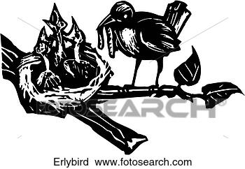 Clipart - early bird. fotosearch 
- search clipart, 
illustration, 
drawings and vector 
eps graphics images