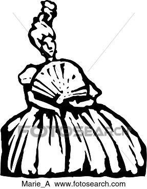 Clip Art - marie antoinette.  fotosearch - search  clipart, illustration,  drawings and vector  eps graphics images