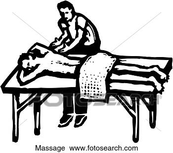 massage clip art portrait