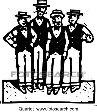 Clip Art - quartet. fotosearch 
- search clipart, 
illustration, 
drawings and vector 
eps graphics images