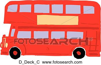 Clip Art - double decker. 
fotosearch - search 
clipart, illustration, 
drawings and vector 
eps graphics images
