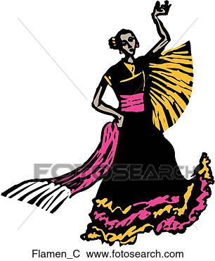 Clip Art - flamenco. fotosearch 
- search clipart, 
illustration, 
drawings and vector 
eps graphics images
