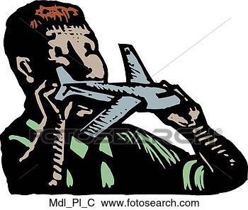 Clip Art - model airplane. 
fotosearch - search 
clipart, illustration, 
drawings and vector 
eps graphics images