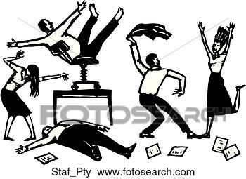 Clip Art - staff party. fotosearch 
- search clipart, 
illustration, 
drawings and vector 
eps graphics images