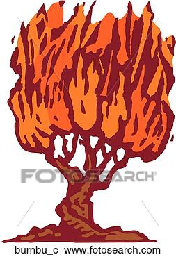 Clipart - burning bush. 
fotosearch - search 
clipart, illustration, 
drawings and vector 
eps graphics images