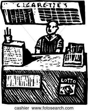 Clipart - cashier. fotosearch 
- search clipart, 
illustration, 
drawings and vector 
eps graphics images