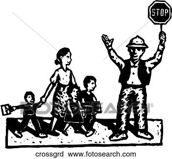 Clipart - crossing guard. 
fotosearch - search 
clipart, illustration, 
drawings and vector 
eps graphics images