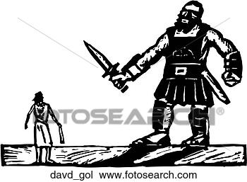 Clipart of David and Goliath davd_gol - Search Clip Art ...