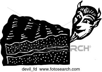 Clipart - devil food cake. 
fotosearch - search 
clipart, illustration, 
drawings and vector 
eps graphics images