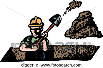Clipart - digger. fotosearch 
- search clipart, 
illustration, 
drawings and vector 
eps graphics images