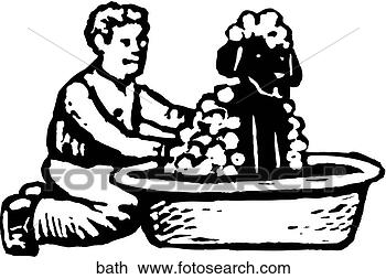 Clipart - dog bath. fotosearch 
- search clipart, 
illustration, 
drawings and vector 
eps graphics images