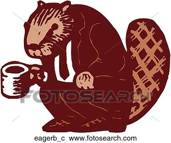 Clipart - eager beaver. 
fotosearch - search 
clipart, illustration, 
drawings and vector 
eps graphics images