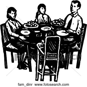 Clipart - family dinner. 
fotosearch - search 
clipart, illustration, 
drawings and vector 
eps graphics images