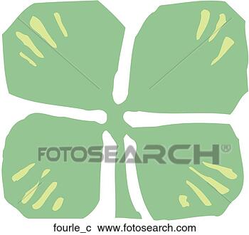 Clipart - four leaf clover. 
fotosearch - search 
clipart, illustration, 
drawings and vector 
eps graphics images