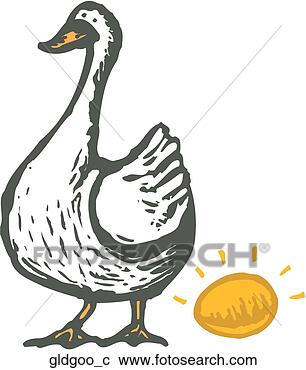 Clipart - gold goose. fotosearch 
- search clipart, 
illustration, 
drawings and vector 
eps graphics images