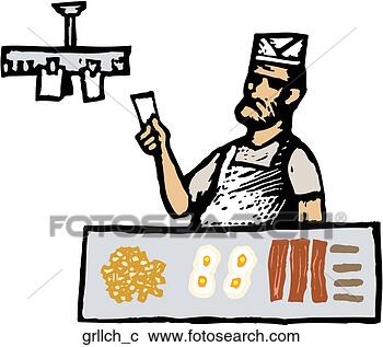 Clipart - grill chef. fotosearch 
- search clipart, 
illustration, 
drawings and vector 
eps graphics images