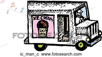 Clipart - ice cream man. 
fotosearch - search 
clipart, illustration, 
drawings and vector 
eps graphics images