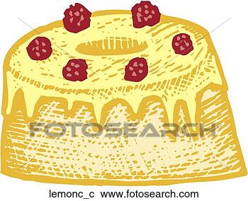 Clipart - lemon cake. fotosearch 
- search clipart, 
illustration, 
drawings and vector 
eps graphics images
