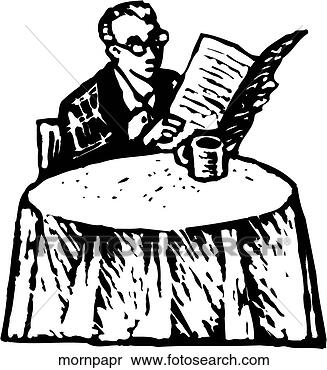Clipart - morning paper. 
fotosearch - search 
clipart, illustration, 
drawings and vector 
eps graphics images
