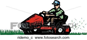 Clipart - ride mower. fotosearch 
- search clipart, 
illustration, 
drawings and vector 
eps graphics images