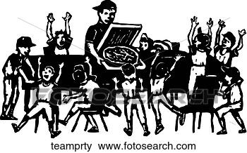 Clip Art - team party. fotosearch 
- search clipart, 
illustration, 
drawings and vector 
eps graphics images