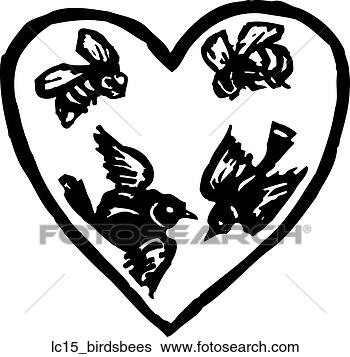 Clip Art - birds and bees. 
fotosearch - search 
clipart, illustration, 
drawings and vector 
eps graphics images