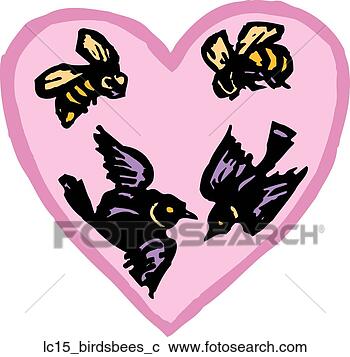 Clipart - birds and bees. 
fotosearch - search 
clipart, illustration, 
drawings and vector 
eps graphics images