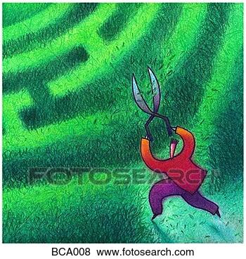 Arquivos de Ilustrações - corte,  através, 
 labirinto. fotosearch 
- busca de ilustrações 
clipeart e desenhos