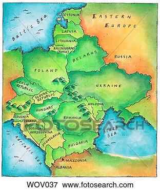 Stock Illustration - map of eastern 
europe. fotosearch 
- search clipart, 
illustration, 
drawings and vector 
eps graphics images