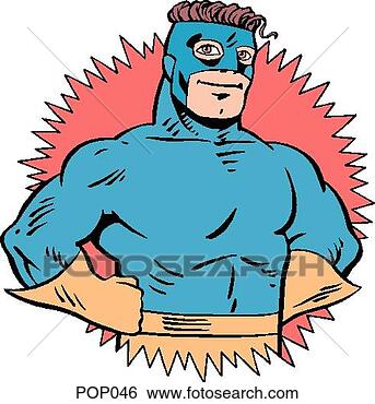 Arquivos de Ilustração - superhero. fotosearch 
- busca de ilustrações 
clipeart e desenhos