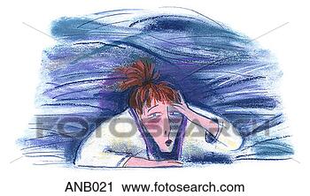 Clipart - stressed woman. 
fotosearch - search 
clipart, illustration, 
drawings and vector 
eps graphics images
