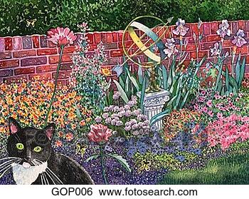 Stock Illustration - english garden. 
fotosearch - search 
clipart, illustration, 
drawings and vector 
eps graphics images