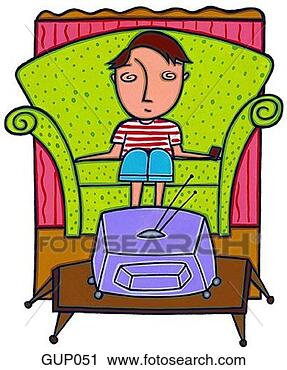 موضوع للنقاش: كيف اساعد طفلي على قضاء وقت الفراغ بعيداً عن التلفاز Boy-watching-television_~GUP051
