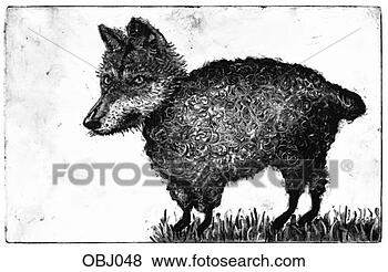 Stock Illustration - wolf in sheep's 
clothing. fotosearch 
- search clipart, 
illustration, 
drawings and vector 
eps graphics images