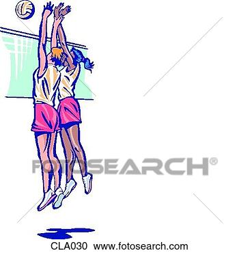 Stock Illustration - women playing 
volleyball. fotosearch 
- search clipart, 
illustration, 
drawings and vector 
eps graphics images