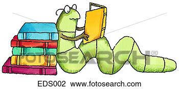 Clip Art - bookworm. fotosearch 

- search clipart, 

illustration, 

drawings and vector 

eps graphics images
